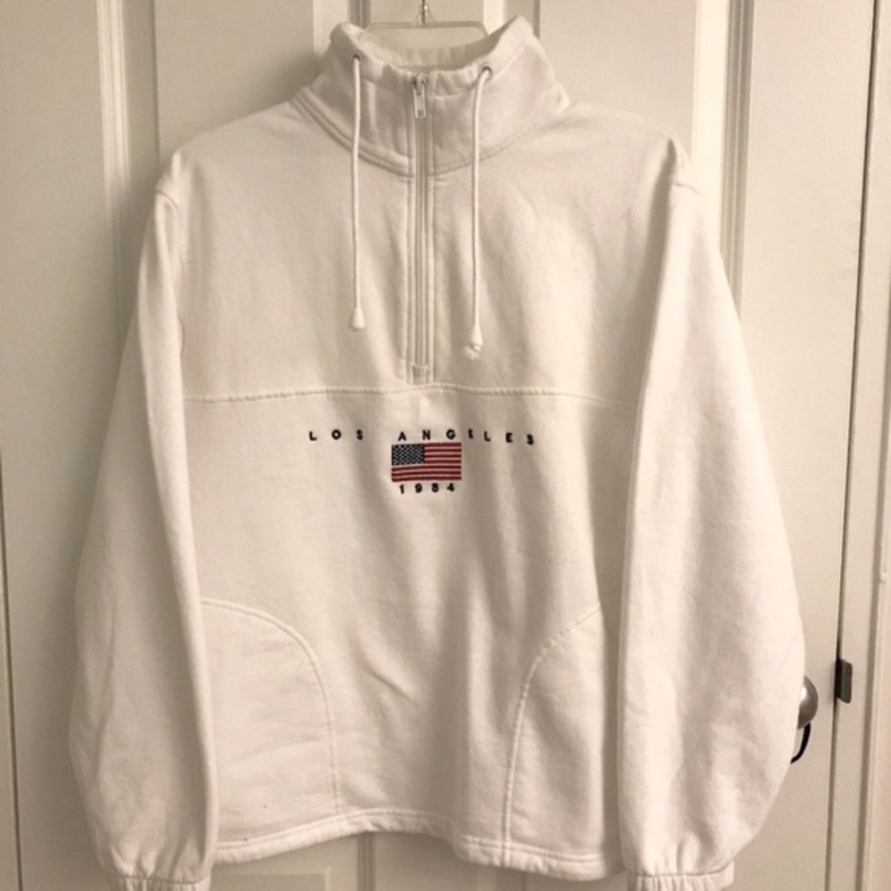 brandy Los Angeles quarter zip sweatshirt pullover